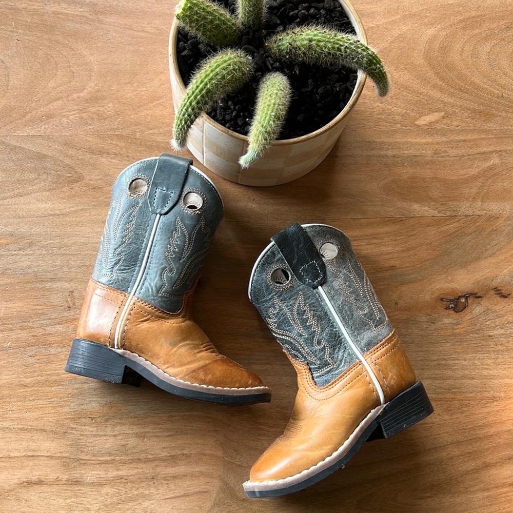 Kids' Two-Tone Cowboy Boots